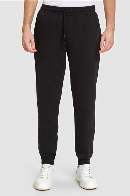 Брюки спортивные черные трикотажные на шнуровке 4799₽