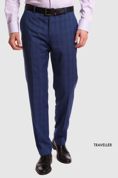 Брюки зауженные из шерсти в клетку тартан 3999₽