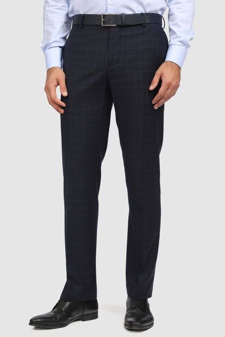 Костюмные брюки зауженные из шерсти в клетку 12999₽