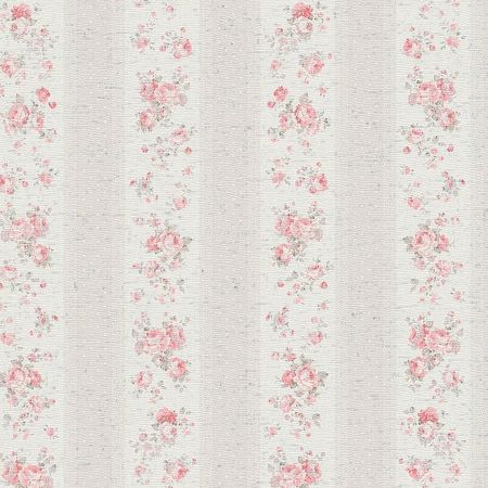 Обои AS Creation Maison Charme 39069-4 Винил на флизелине 0531005 БелыйБежевыйРозовый ПолосаЦветы 2169₽