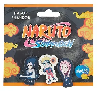 Набор значков  Naruto Чибики Шиппуден Сакура (дерево) (3 шт)
