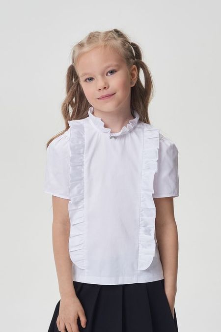 Блуза хлопковая с отделкой из оборок Choupette 2092₽