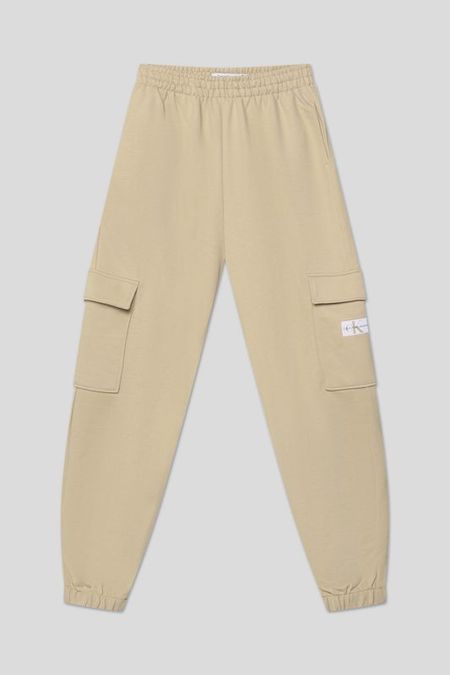 Брюки хлопковые на эластичном поясе с карманами Calvin Klein Jeans 7990₽