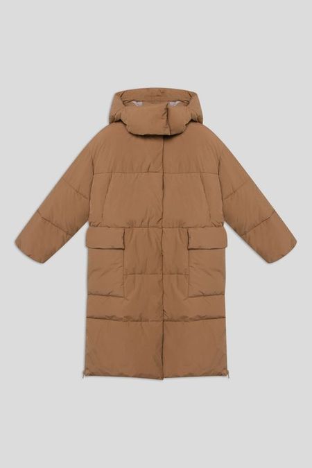 Пальто утепленное с капюшоном и карманами Сайла Oldos 7132₽