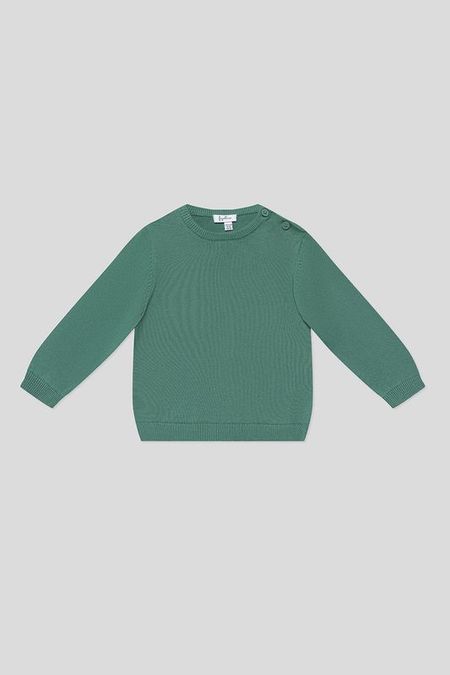 Джемпер хлопковый с воротником на пуговицах Fagottino 1042₽