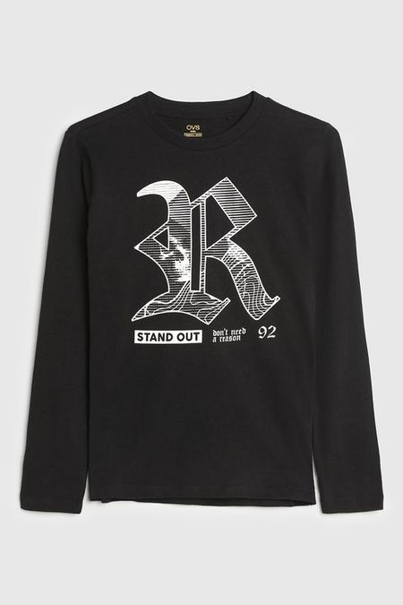 Лонгслив хлопковый с принтом OVS 720₽