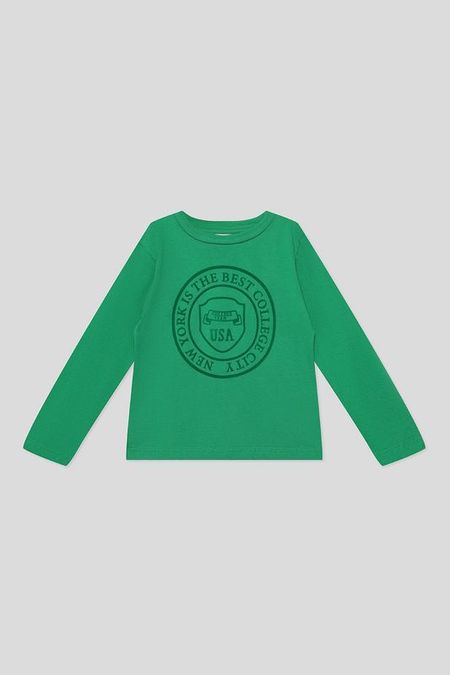 Лонгслив хлопковый с принтом OVS 830₽