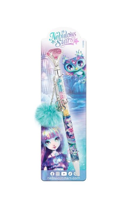 Ручка шариковая с помпоном и кристаллами Isadora Nebulous Stars 667₽