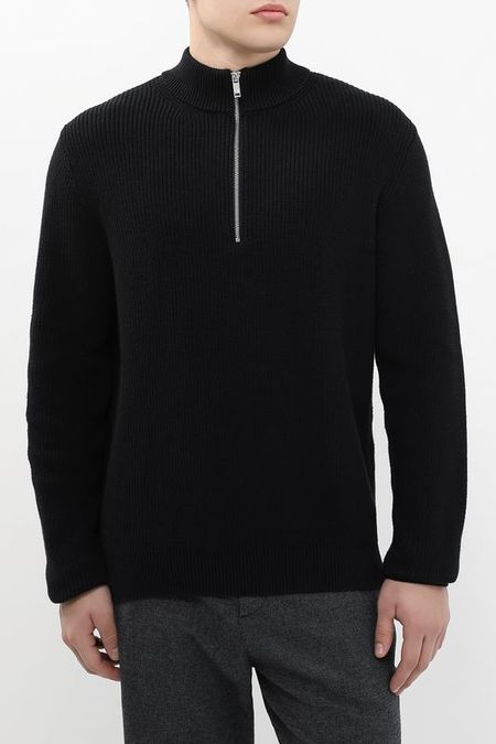 Пуловер хлопковый с воротником на молнии MARCO DI RADI 8990₽