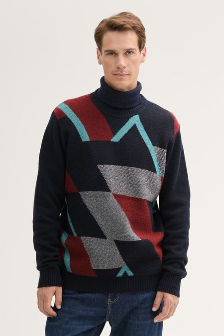 Свитер с высоким воротником и принтом TOM TAILOR 5249₽