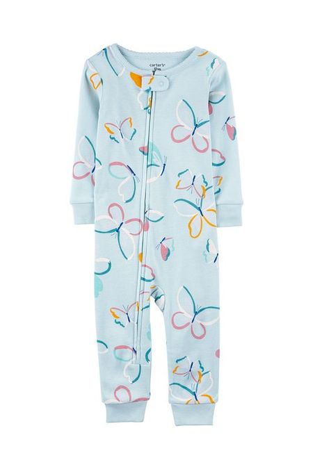 Комбинезон хлопковый на молнии с принтом Бабочки Carters 2000₽