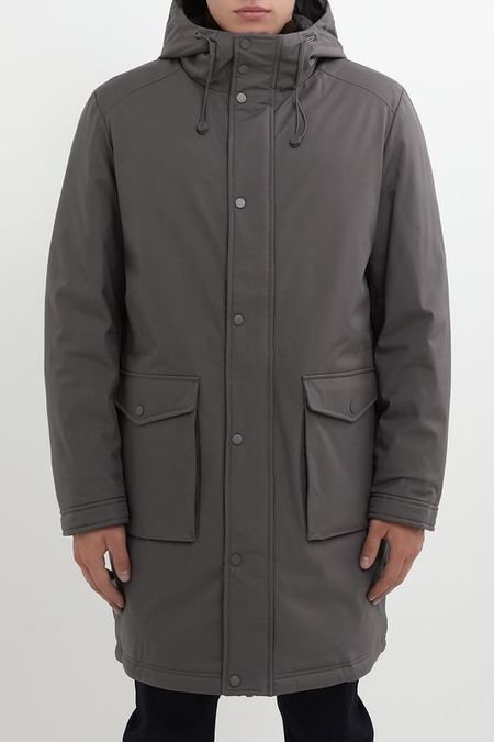 Пуховик с капюшоном и накладными карманами Oulyss