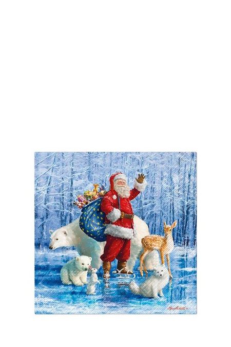 Салфетки бумажные с принтом Paw 367₽