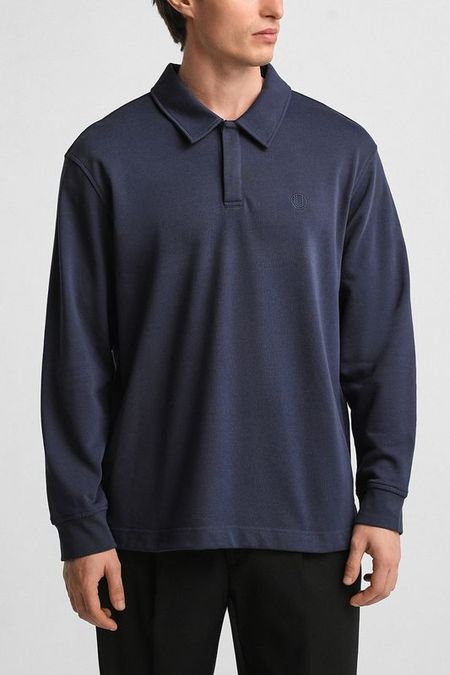 Поло хлопковое с длинным рукавом Oulyss 6290₽