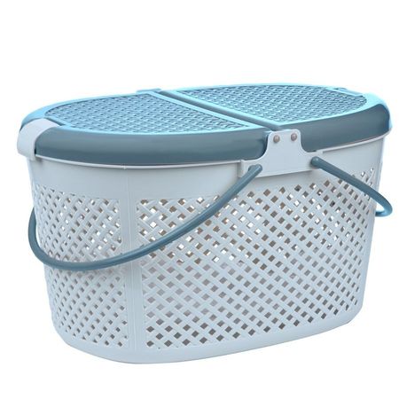 Triol переноска овальная для животных quotЛукошко quot голубая Triol 470х340х280 мм 1131₽