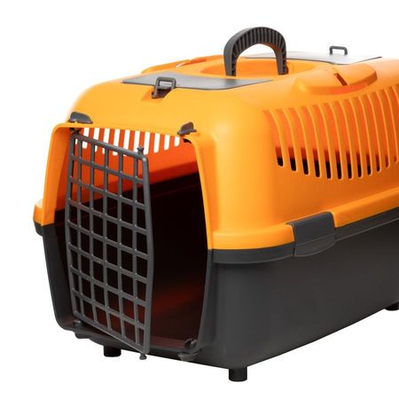Triol серия Travel переноска для животных с пластиковой дверцей quotВерона quot оранжевая размер М - 550x360x350 мм 2442₽