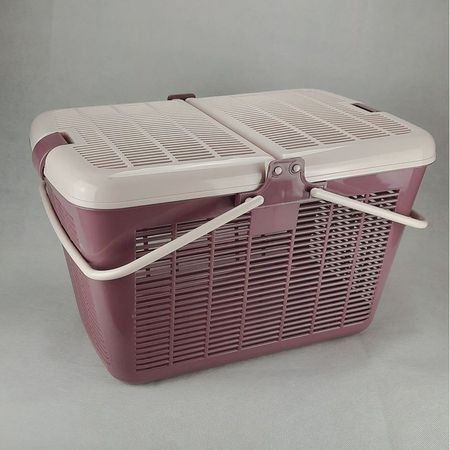 Triol переноска прямоугольная для животных quotКорзинка quot пыльная роза - 450х320х280 мм 1150₽