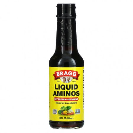 Bragg, Liquid Aminos, Приправа с соевым белком, 10 жидких унций (296 мл)