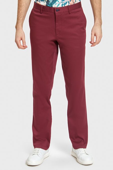 Брюки чинос бордовые из хлопка 1990₽