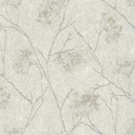 Обои Emiliana Parati Damasco Reale 73421 Винил на флизелине 1061005 БежевыйСерыйСеребряный ЛистьяЦветы 11200₽