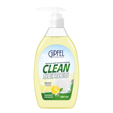 Экогель для мытья посуды Gipfel Clean Series 52302 с ароматом лимона 500 мл 297₽