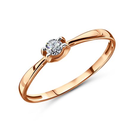 Золотое кольцо с фианитом 14600₽