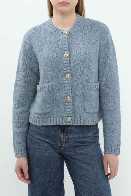 Кардиган из смесового хлопка с карманами Tommy Hilfiger 16530₽
