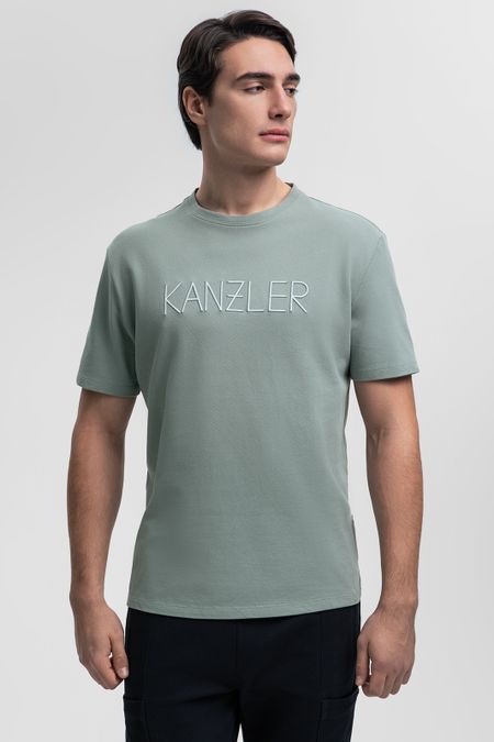 Зеленая футболка из хлопка Comfort fit 2990₽