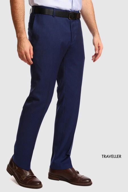 Брюки зауженные из шерсти в полоску 5000₽