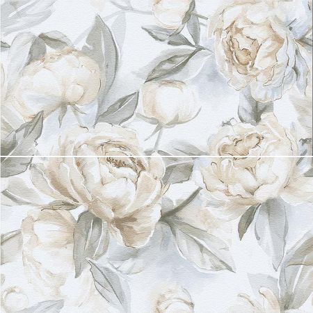 Керамогранит Staro Slim Decors Elite Peonies Decor A+B Matt (2 шт в компл) 60х120 см