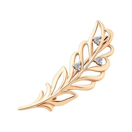 Брошь TALANT из золота с фианитами 19990₽