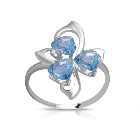 Кольцо из серебра с ювелирными кристаллами 1180₽