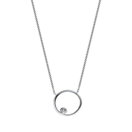 Колье из серебра с фианитом 930₽