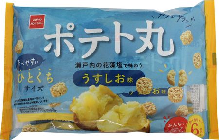 [Официальный] Oyatsu Company Potato Maru Sushi Flavor 6 пакетиков 108 г x 15 пакетиков (Один укус, съедобный для одного человека, закуска для совместного использования)