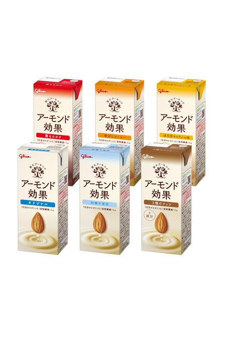 Glico Almond Effect 6 видов наборов миндальное молоко можно хранить при комнатной температуре 200 мл x 18 бутылок