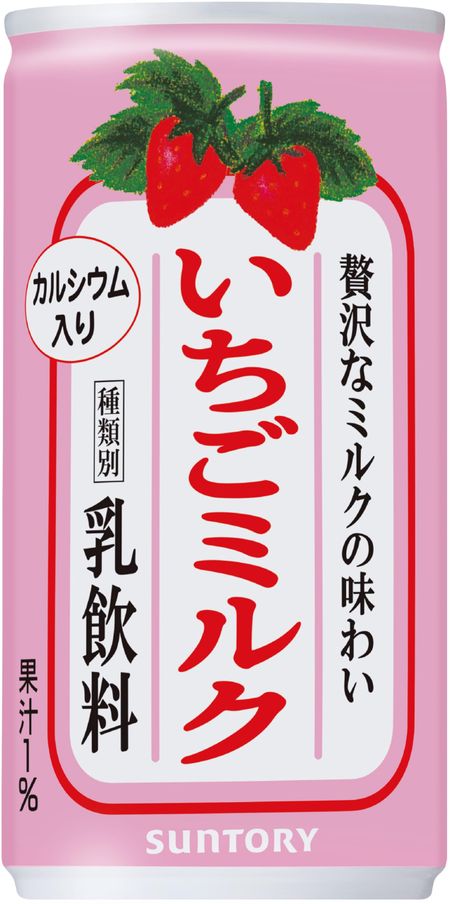 Молоко Suntory со вкусом клубники 190 г x 30 бутылок