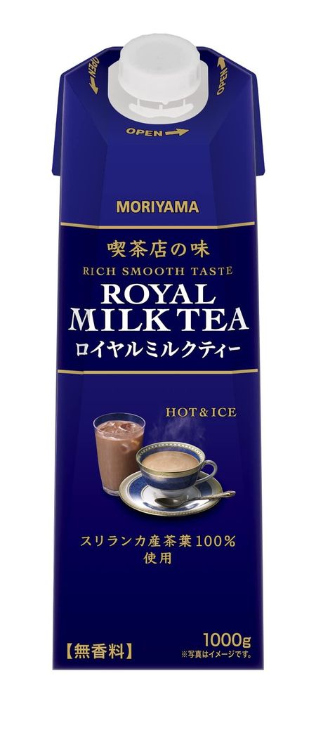 MORIYAMA Moriyama Dairy Coffee Shop Вкус Королевского молочного чая 1 кг x 6 бутылок