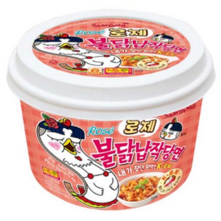 [Samyang] Плоская лапша Rose Buldak 169,4 г #1PCS