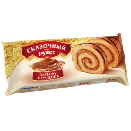 Рулет РКК Сказочный, со вкусом вареной сгущенки, 200 г