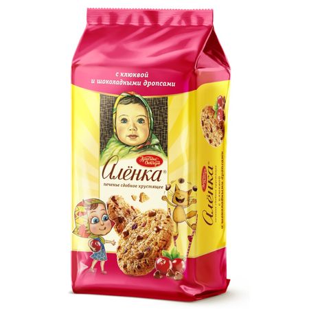 Печенье Рот Фронт сдобное клюква-шоколад, 140 г