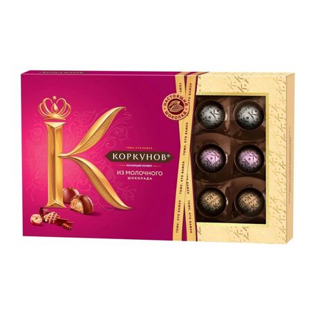 Конфеты ассорти Коркунов молочный шоколад, 165 г