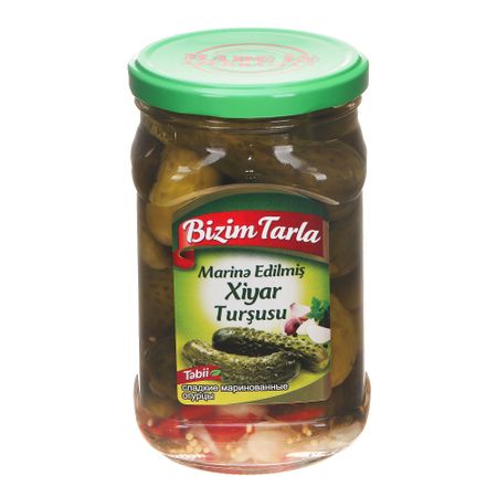 Соленья Bizim Tarla из сладких огурцов, 670 г