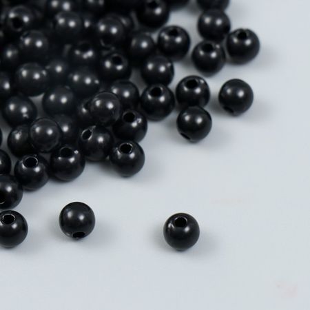 Бусины пластик "Смола" глянец набор 25 гр d=0,6 см