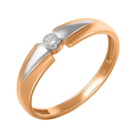 Золотое обручальное кольцо с бриллиантом 39990₽