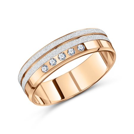 Золотое обручальное кольцо с бриллиантами 26990₽