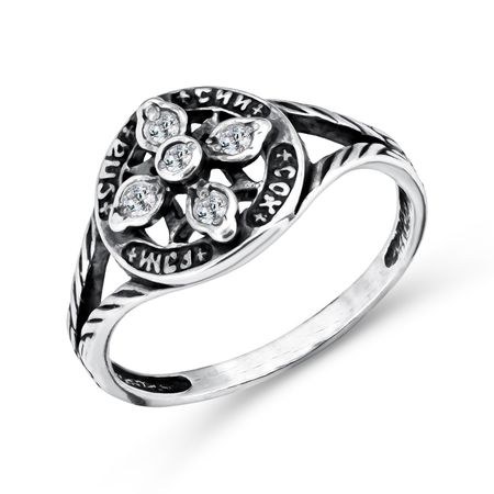 Серебряная печатка с фианитами 249₽