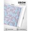 Бумажные обои Пермские обои «Витраж 1062-09», 0.53×10.05 м, цвет бирюзовый/серый
