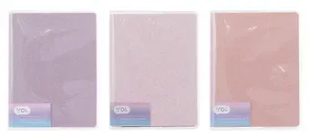 Записная книжка А6 80л кл. "Glamorous Glitter" ПВХ-обл., ассорти, Yoi