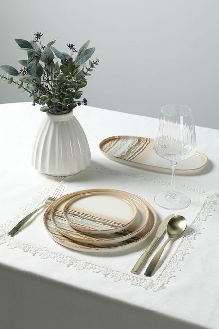 Тарелка фарфоровая с принтом Terra Pioli 1390₽