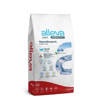 Alleva Care Hypoallergenic Grain Free сухой корм для собак беззерновой для снижения пищевой непереносимости - 5 кг 6524₽
